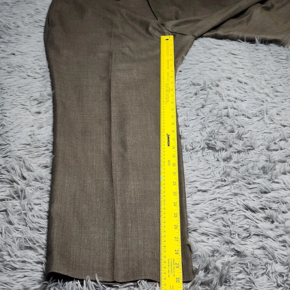 Lauren‎ Ralph Lauren Dress Pants Mens 42x30 Brown Polyester Rayon 42W x 30L